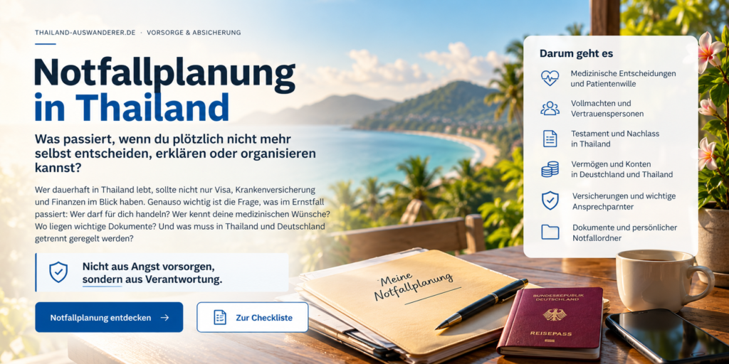 Notfallplanung in Thailand